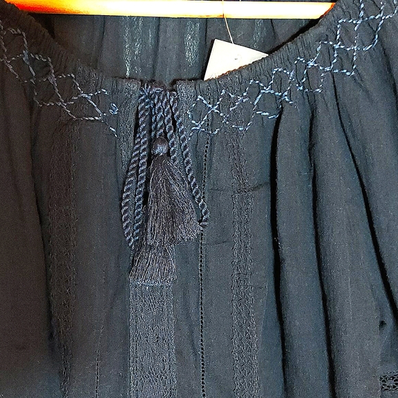 Abercrombie & Fitch navy blue blouse sz XS - Picture 7 of 10